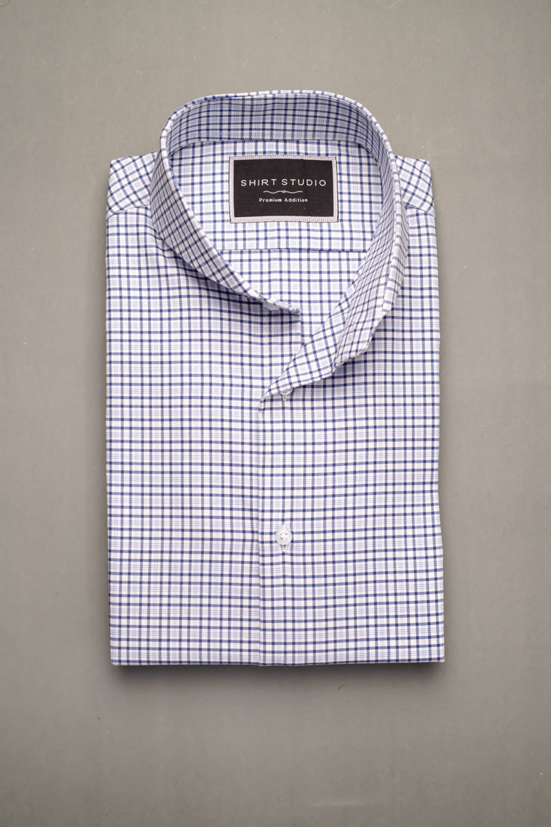 Checkered In French Collar