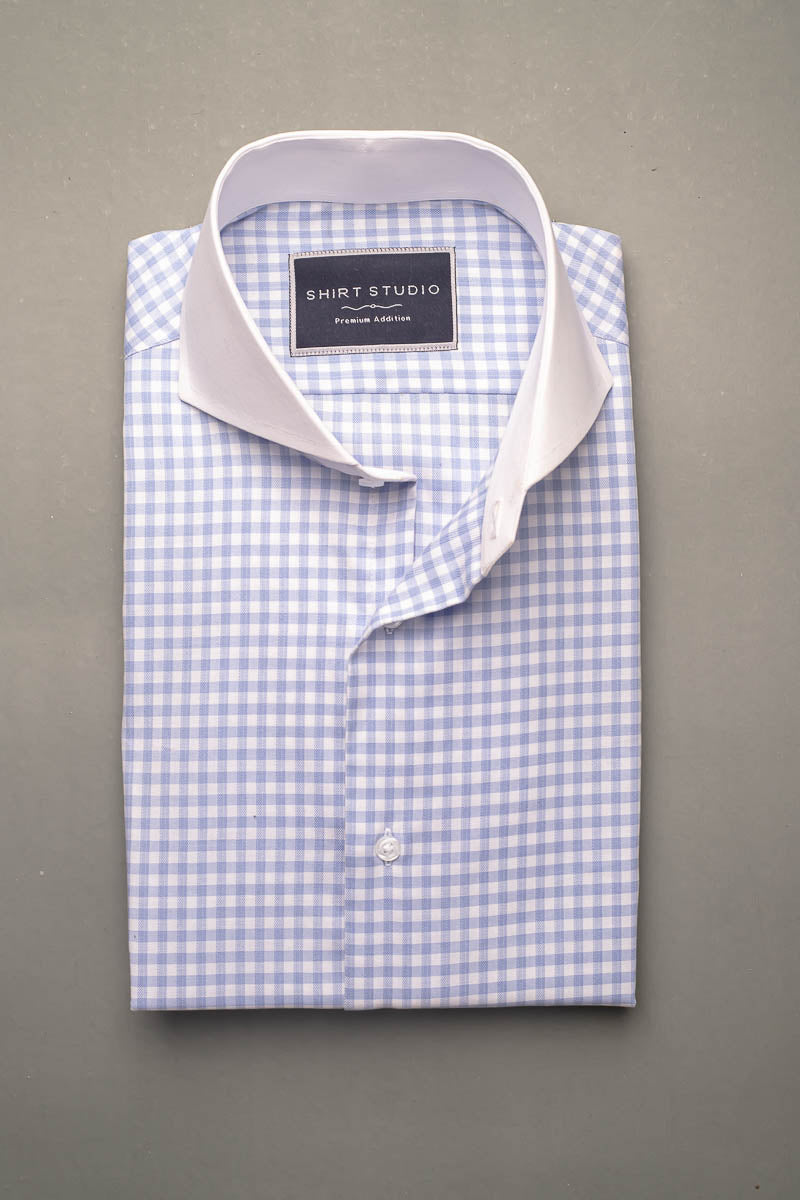 Sky Blue Checkered