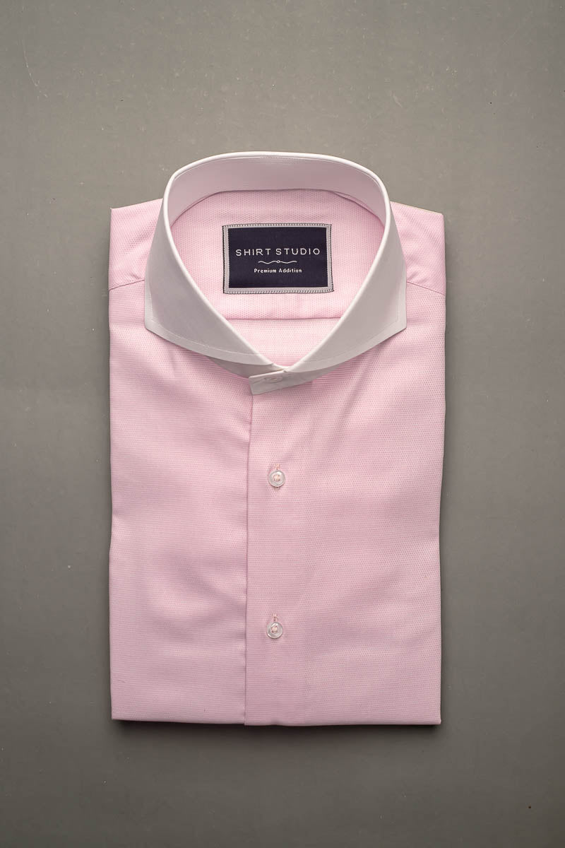 Pink with White Collar