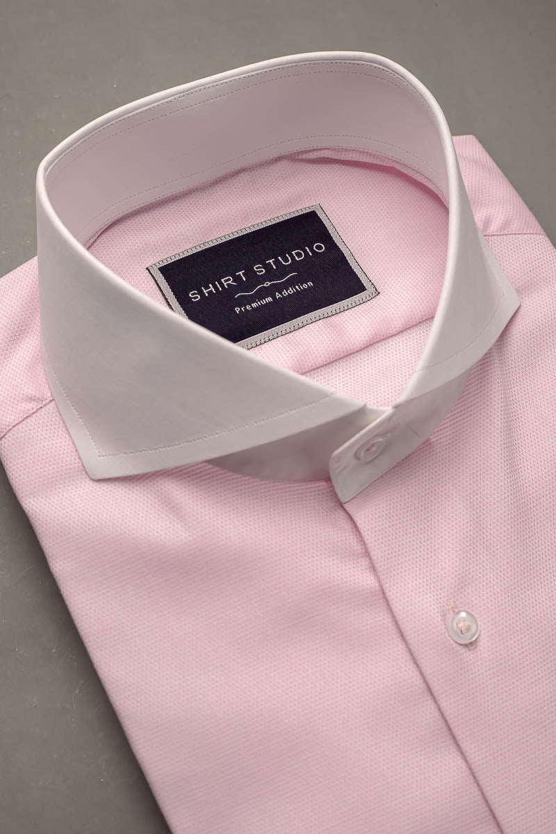 Pink with White Collar