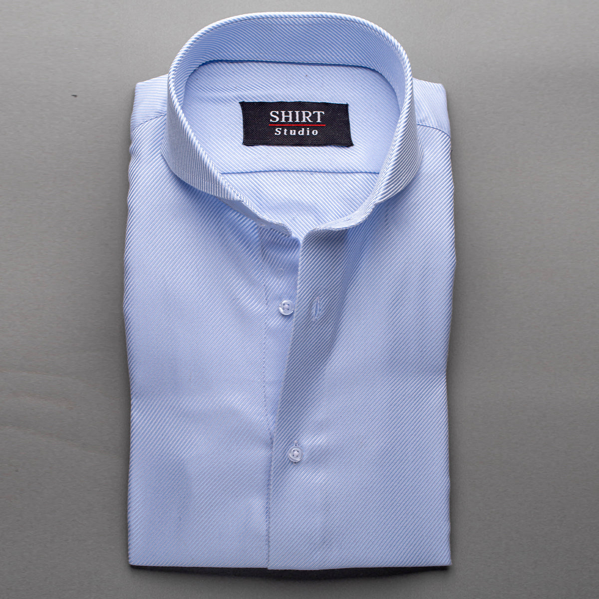 Twill In Sky Blue French Collar