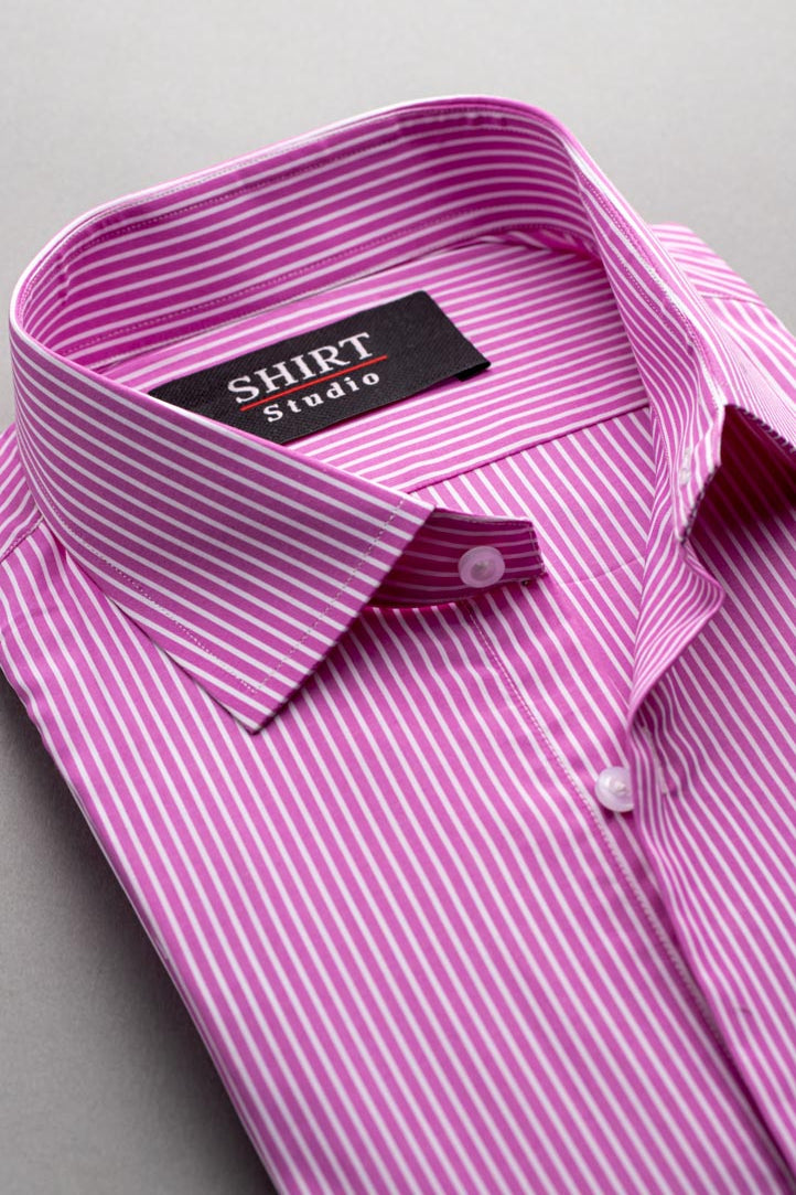 Pink stripes.