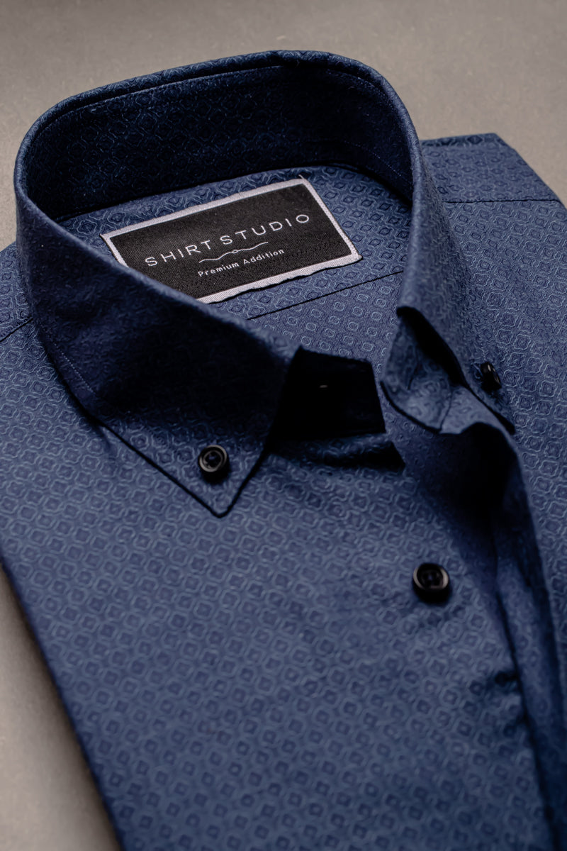 Blue In Italian Cotton