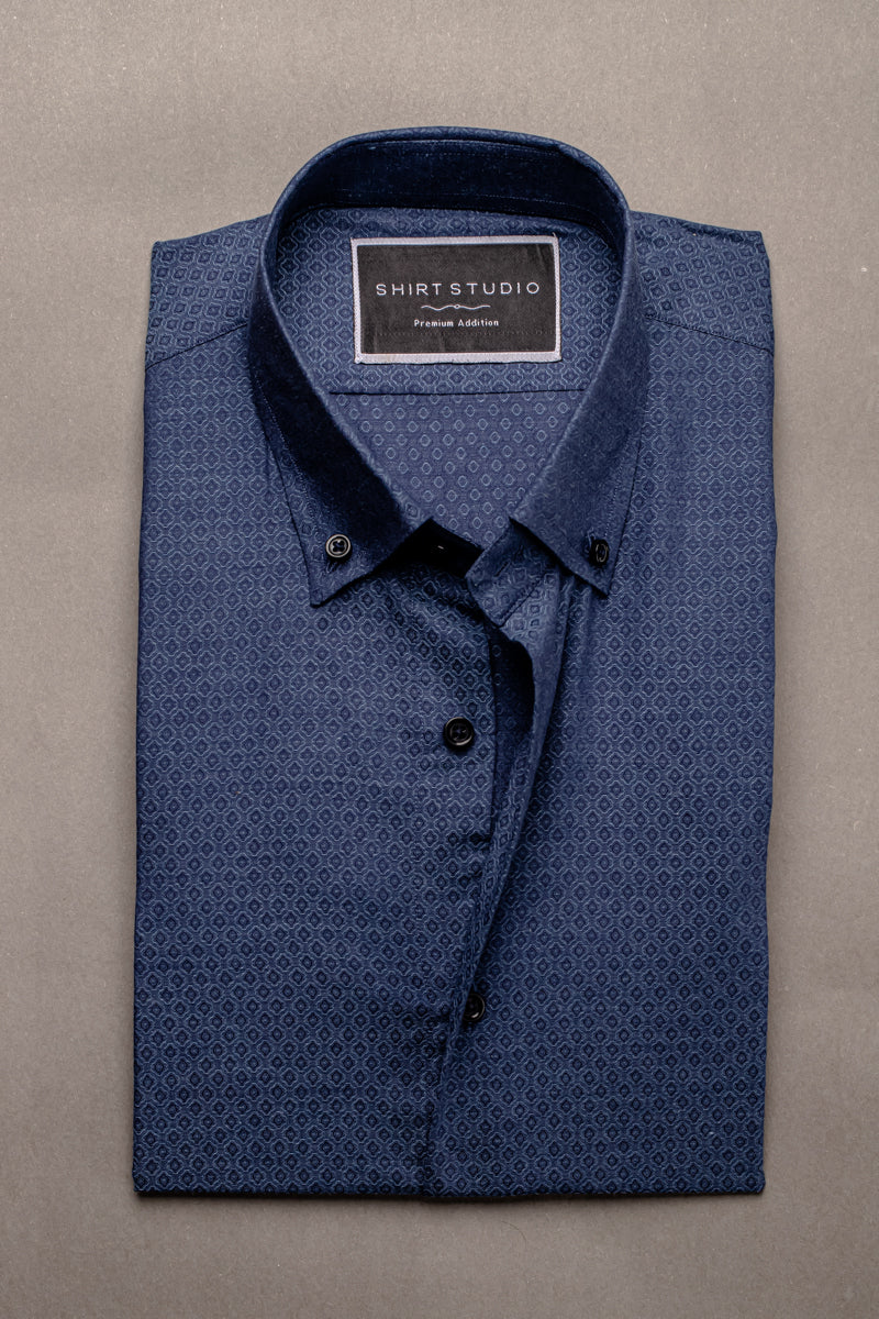 Blue In Italian Cotton